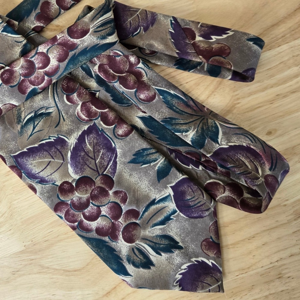 VTG Christian Dior 100% Silk Made‎ in Italy Tie 57" Floral 1990s MADE IN Italy